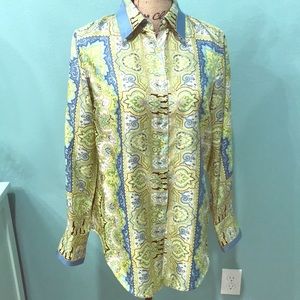 Robert Graham Medium silk long-sleeved blouse